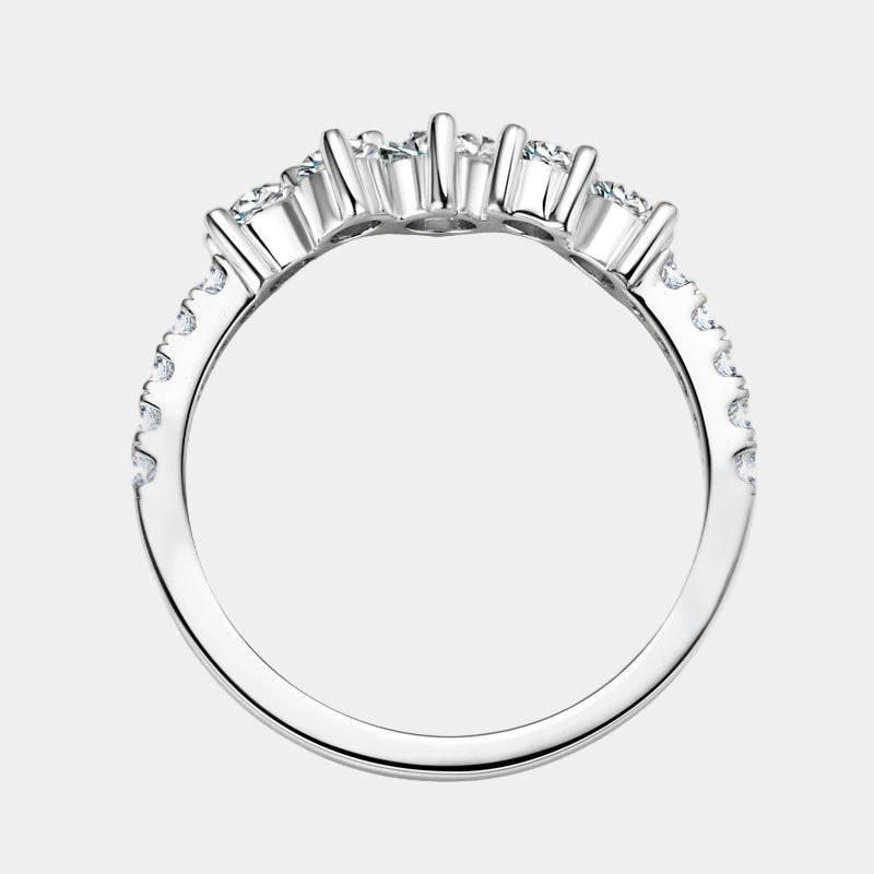 Cluster Moissanite Ring