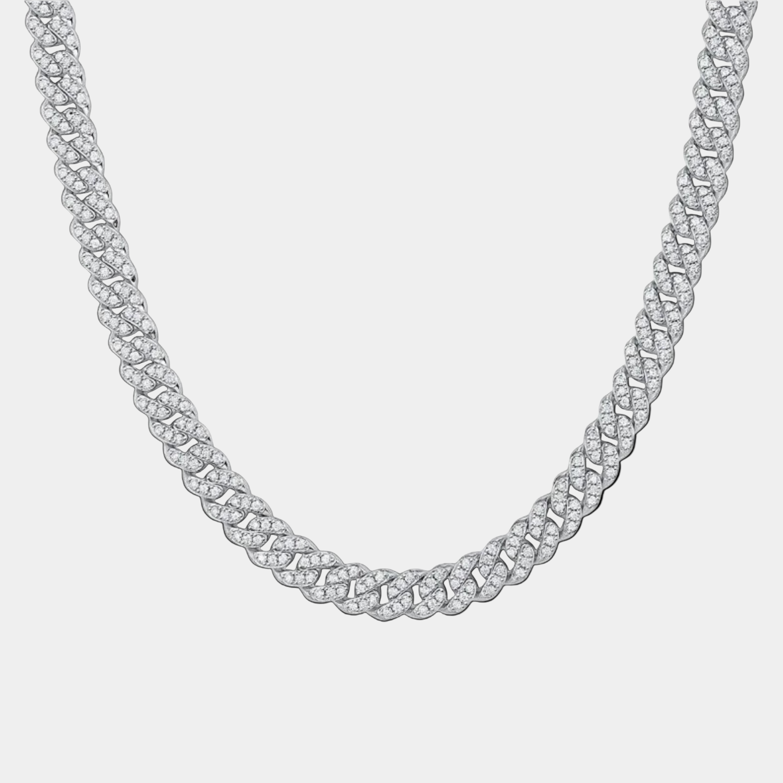 Moissanite Cuban Chain Necklace