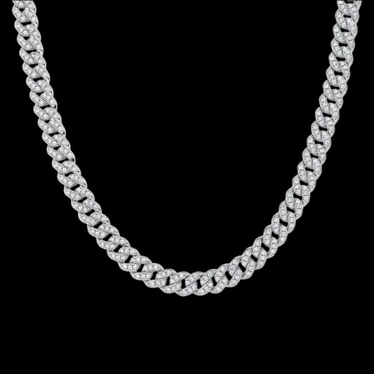 Moissanite Cuban Chain Necklace
