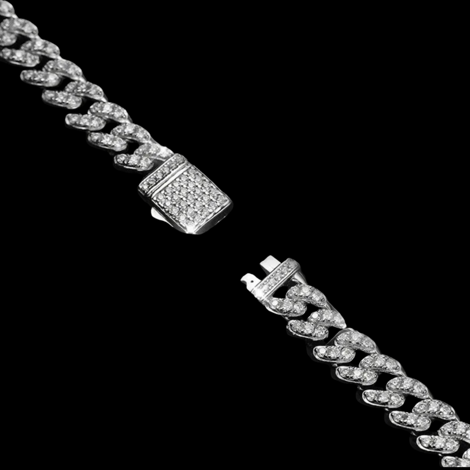 Moissanite Cuban Chain Necklace