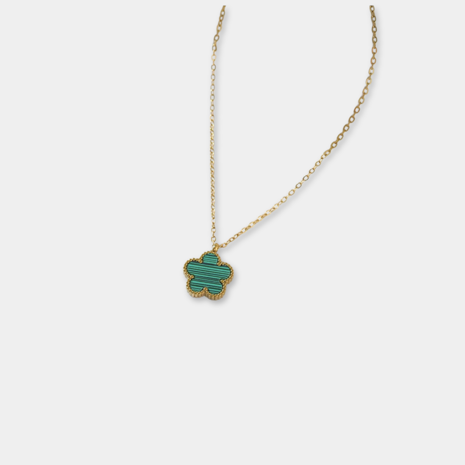 Leaf Clover Pendant Necklace
