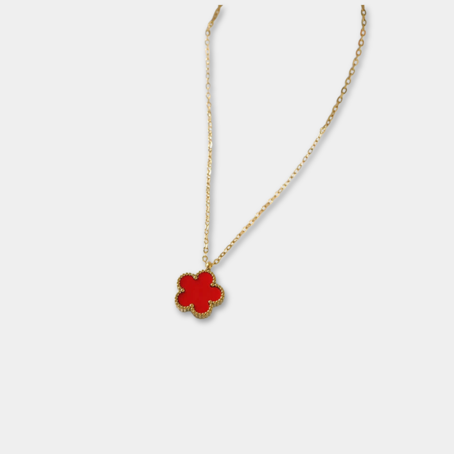 Leaf Clover Pendant Necklace