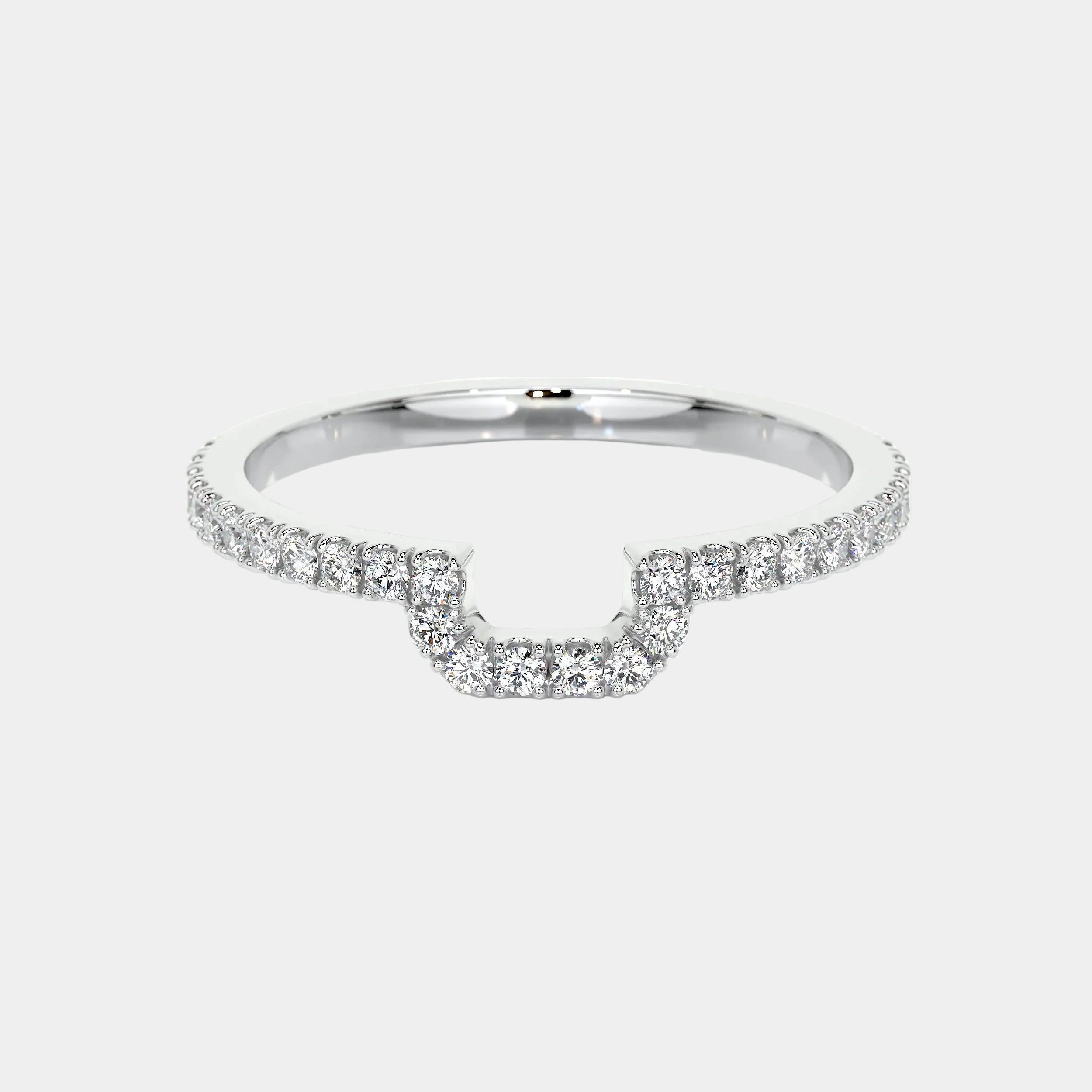 Luna Lab Grown Diamond Wedding Ring (0.30 Carat) -14K White Gold