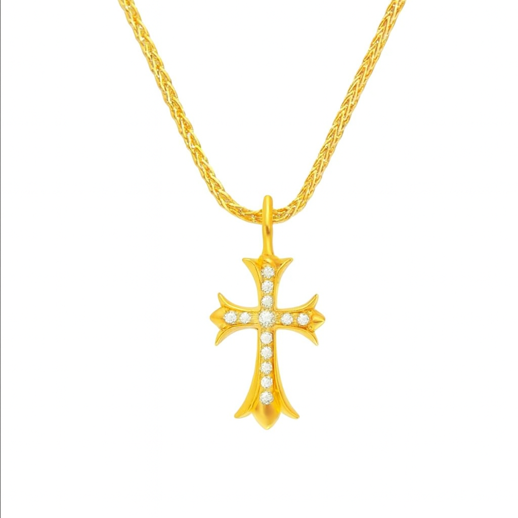 Circle, Square, Diamond, Cross Necklace