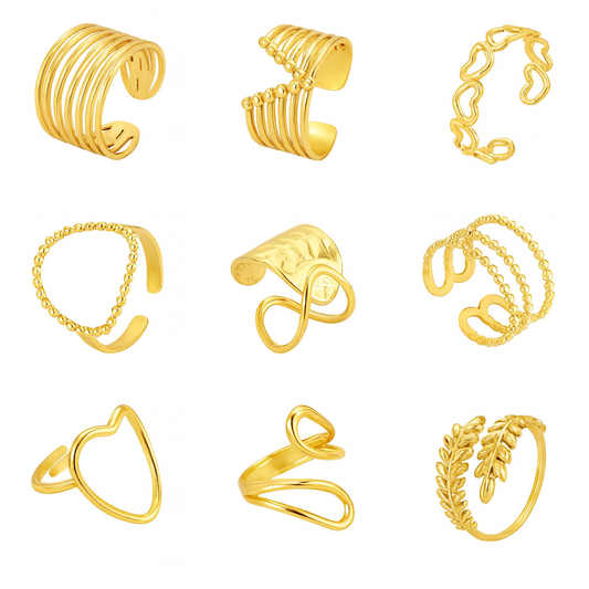 Geometric Heart Ring