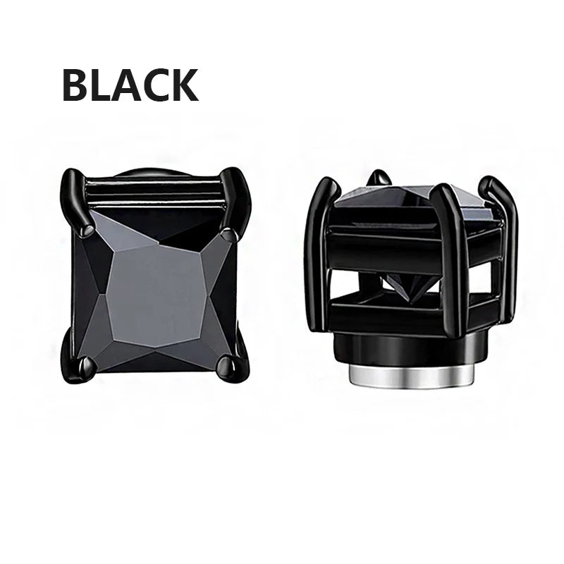 Magnetic Ear Stud Clip Earrings