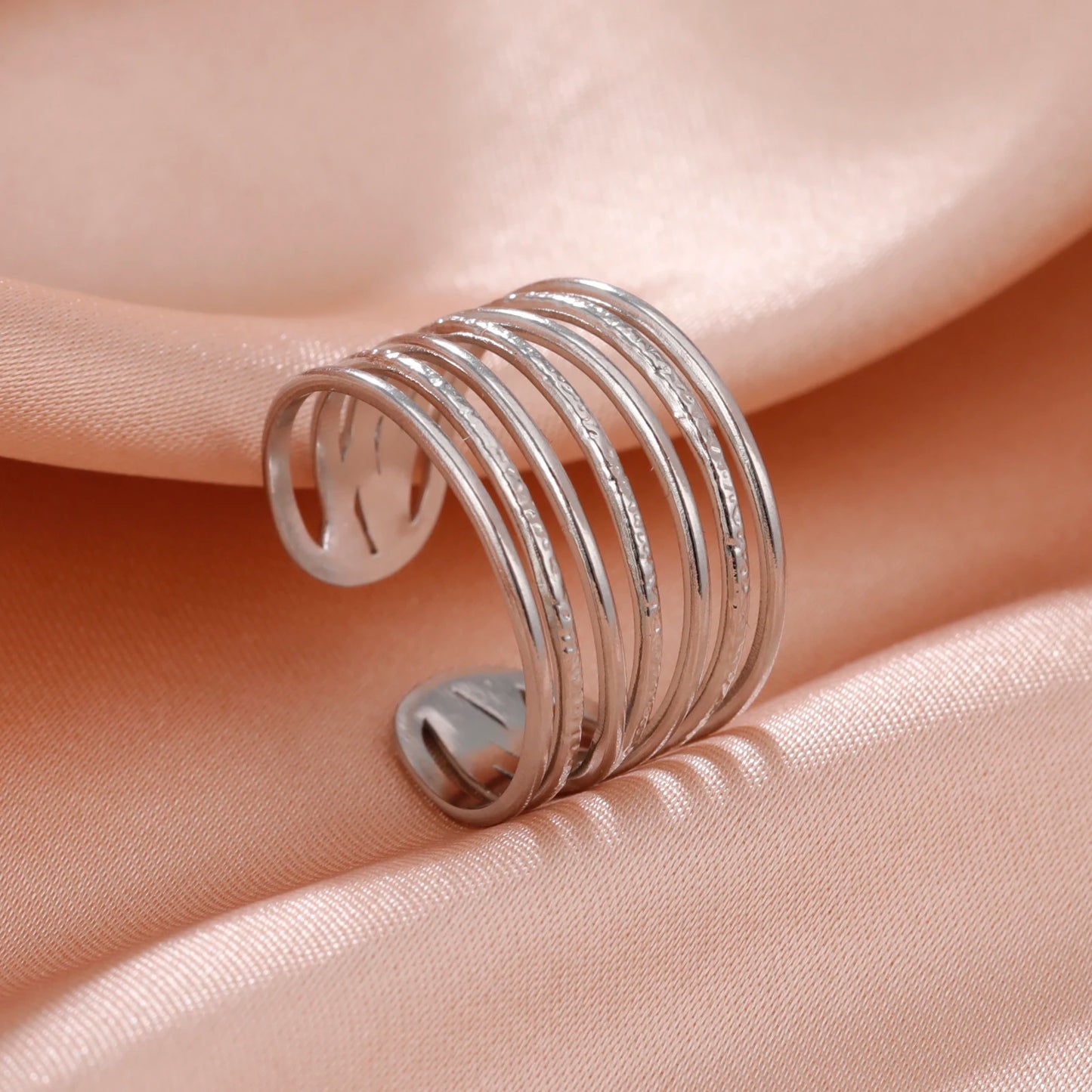 Geometric Heart Ring