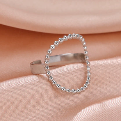 Geometric Heart Ring