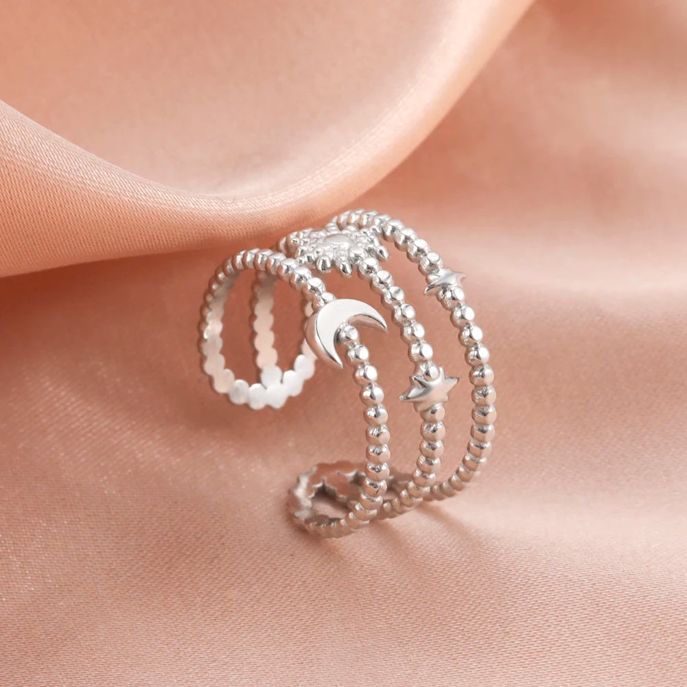 Geometric Heart Ring