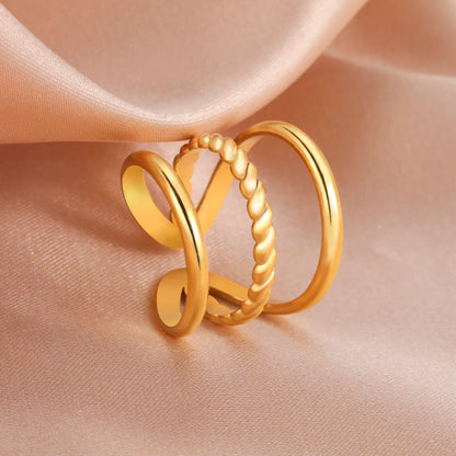 Geometric Heart Ring