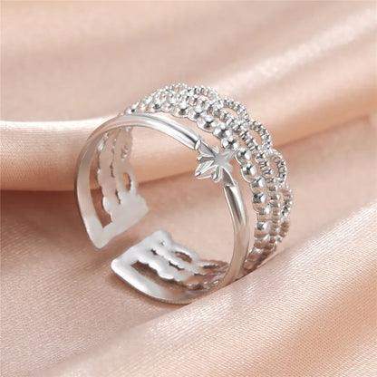 Geometric Heart Ring