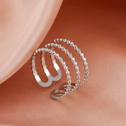 Geometric Heart Ring