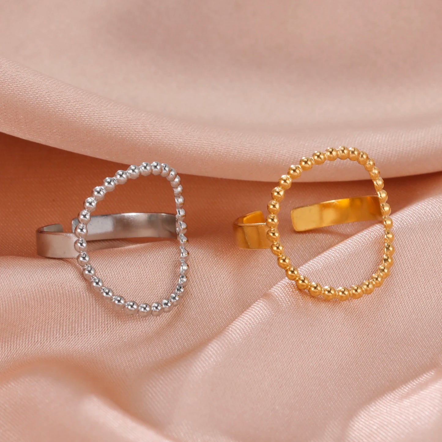 Geometric Heart Ring