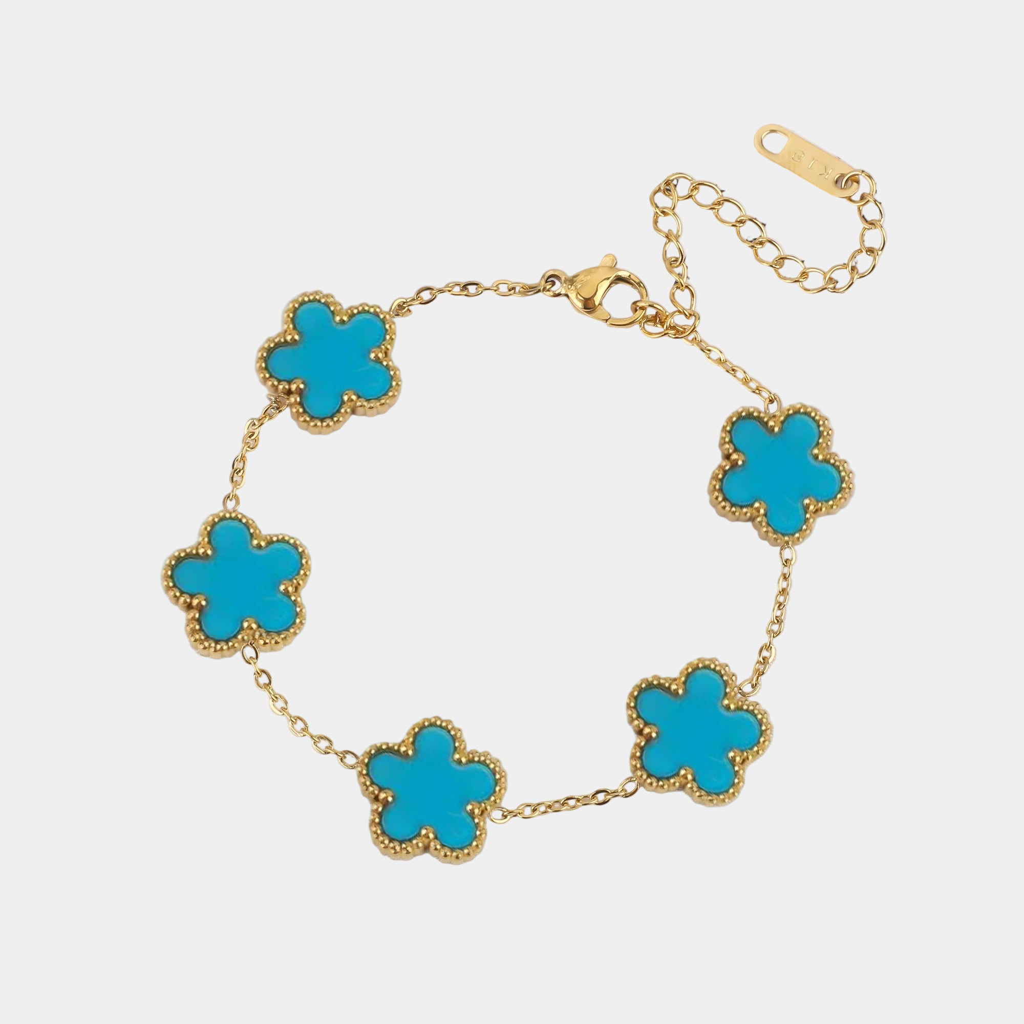 Leaf Pandent Flower Bracelet