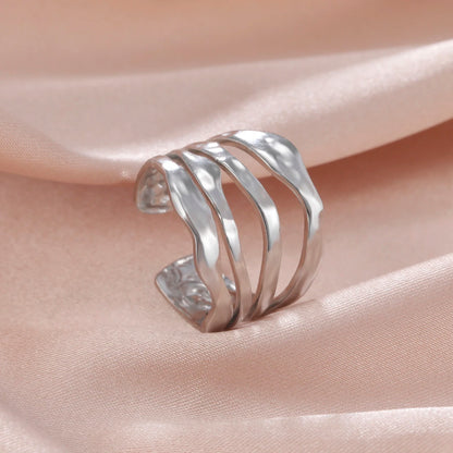 Geometric Heart Ring