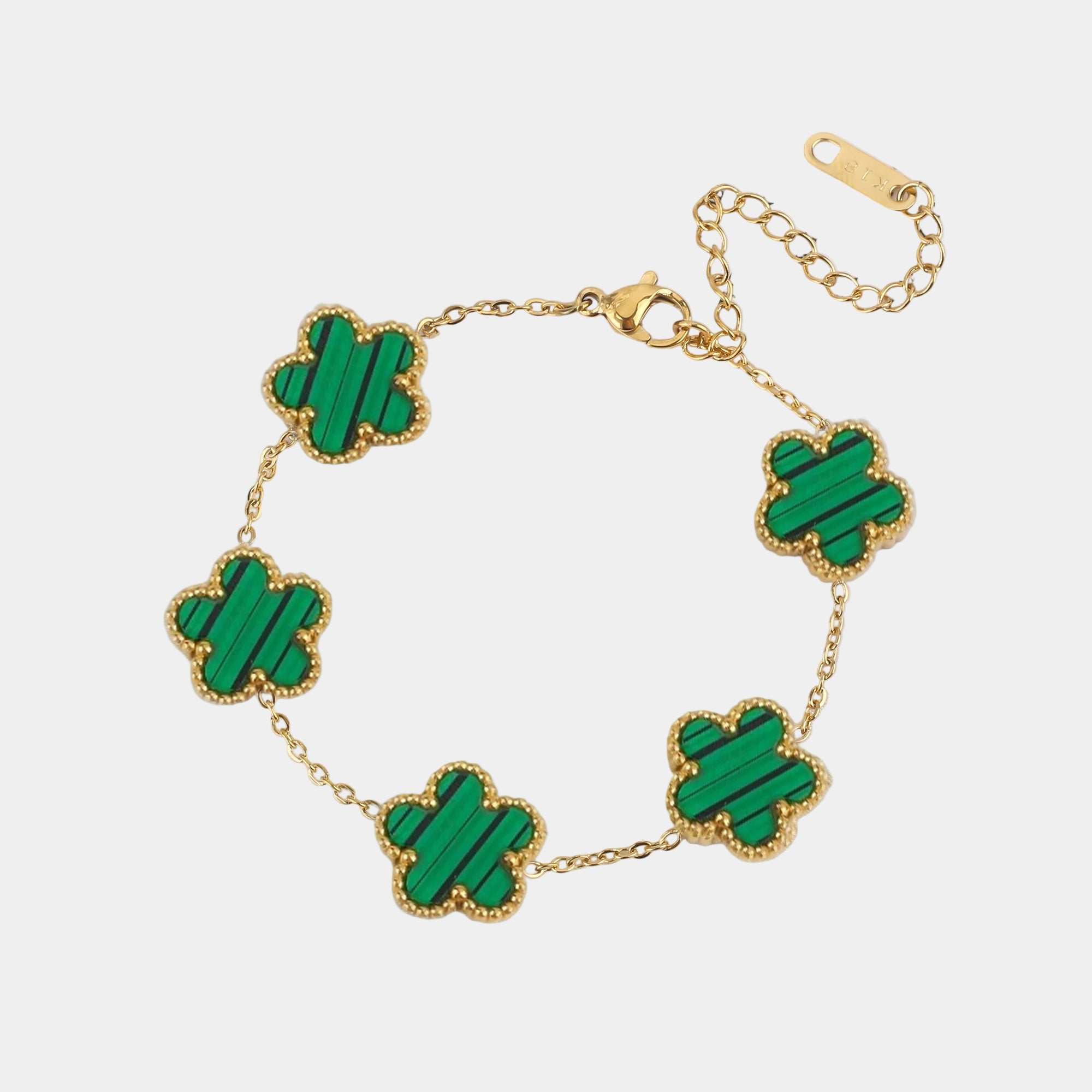 Leaf Pandent Flower Bracelet