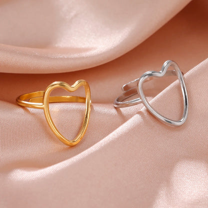 Geometric Heart Ring