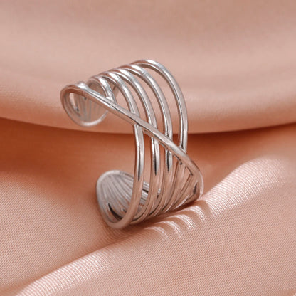 Geometric Heart Ring