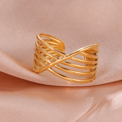 Geometric Heart Ring