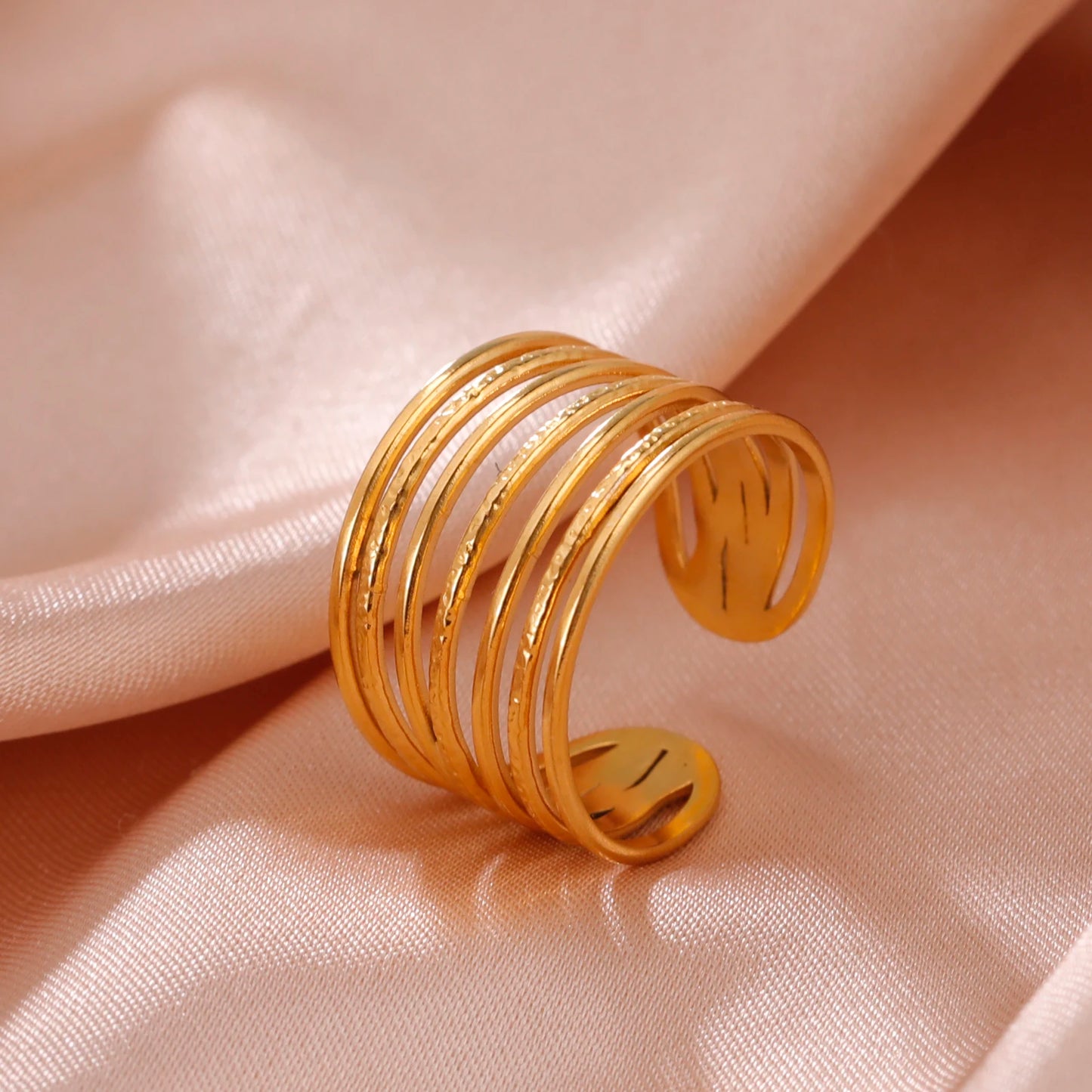 Geometric Heart Ring