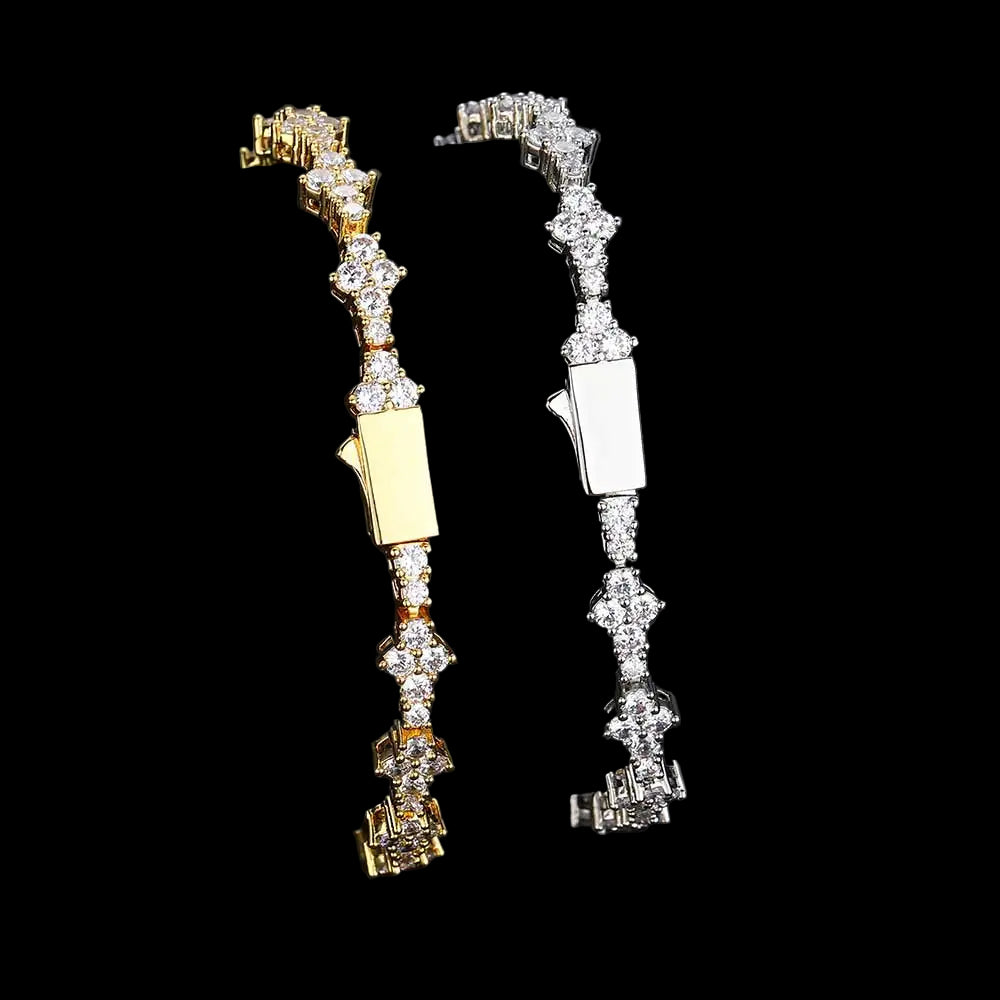 Flower Tennis Braclet