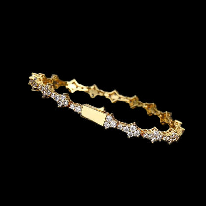 Flower Tennis Braclet