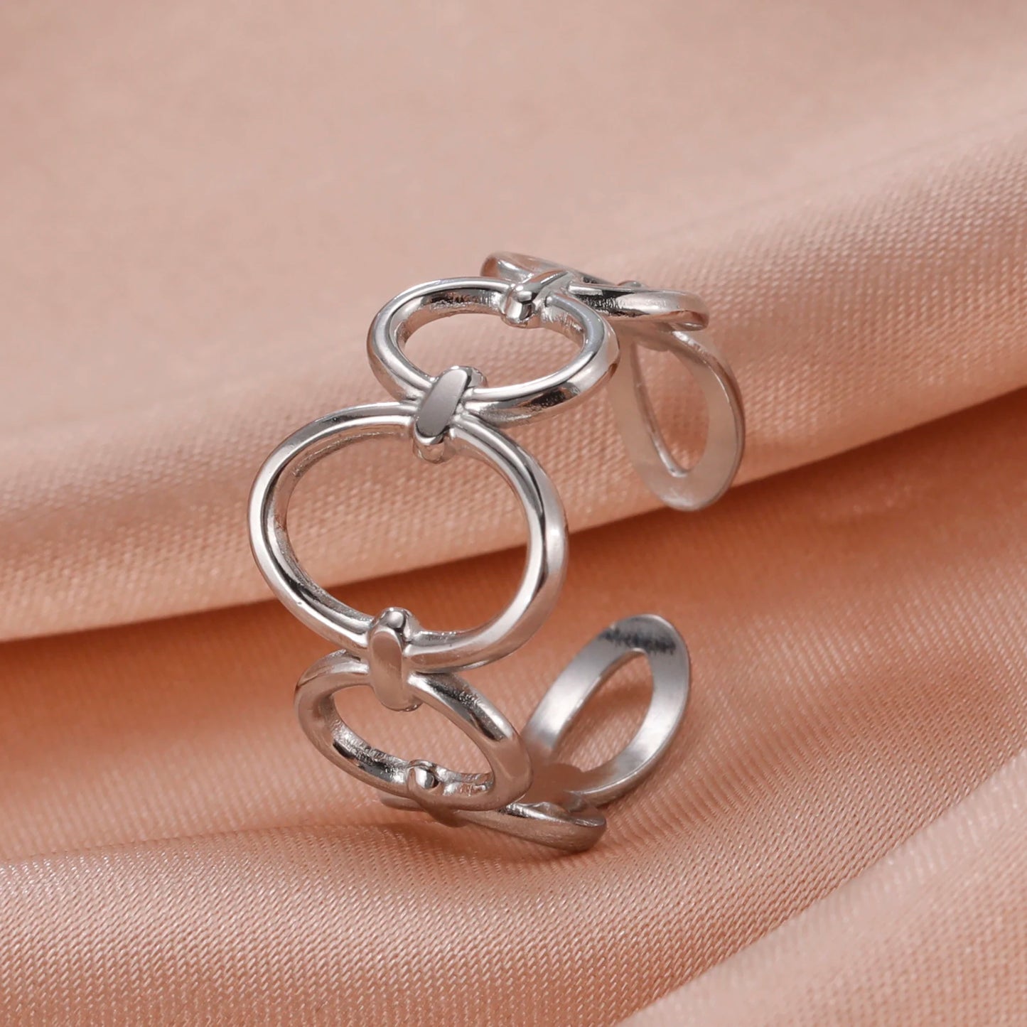 Geometric Heart Ring