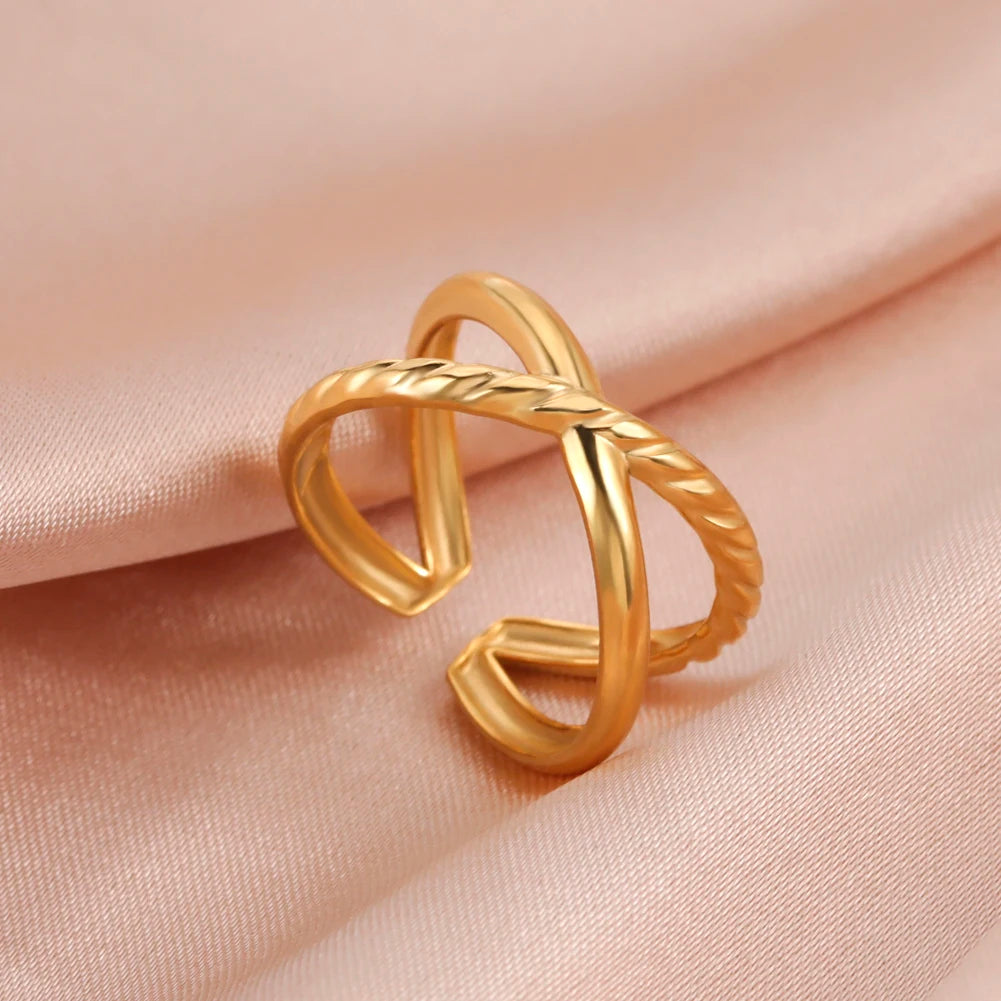 Geometric Heart Ring