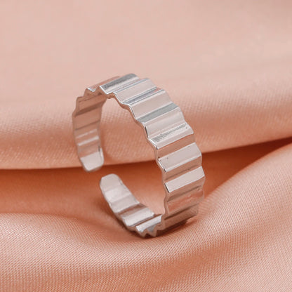 Geometric Heart Ring