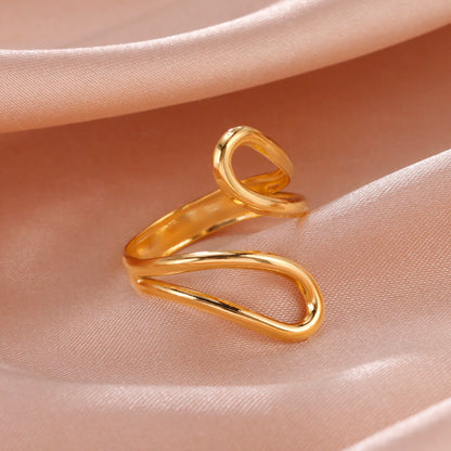 Geometric Heart Ring