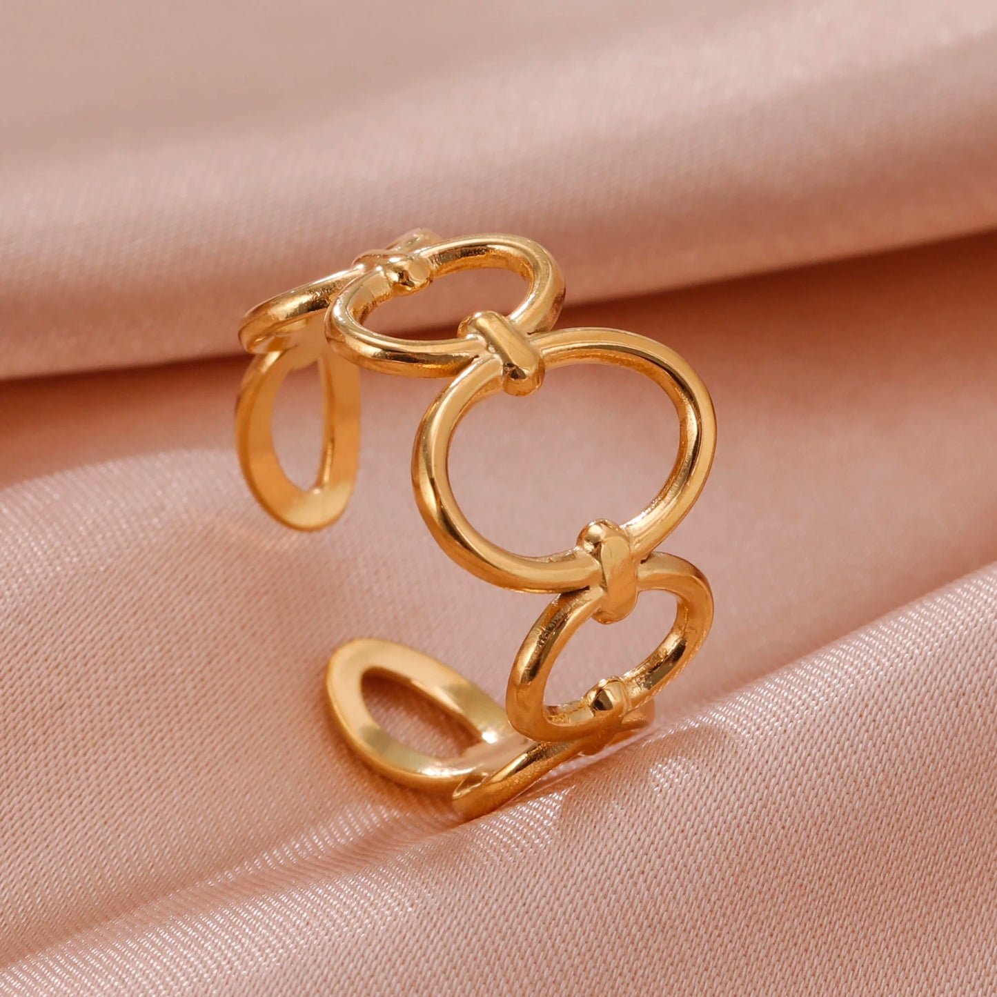 Geometric Heart Ring