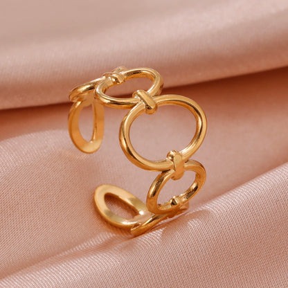 Geometric Heart Ring