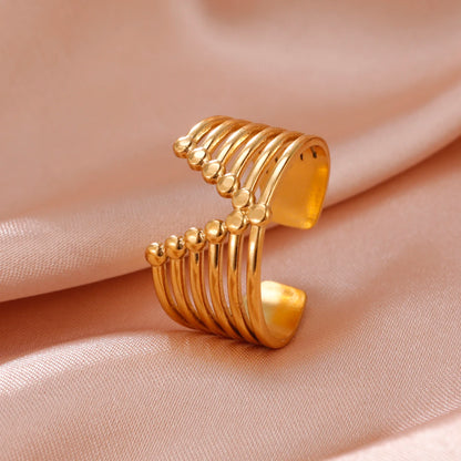 Geometric Heart Ring
