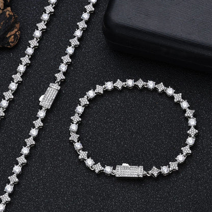 Sparkling Star Round Stone Tennis Bracelet