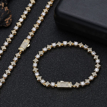 Sparkling Star Round Stone Tennis Bracelet