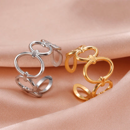 Geometric Heart Ring