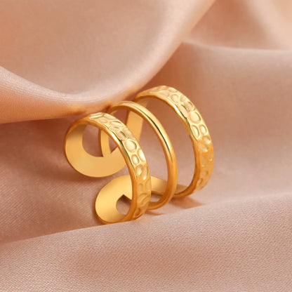 Geometric Heart Ring