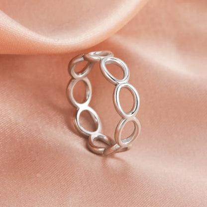 Geometric Heart Ring