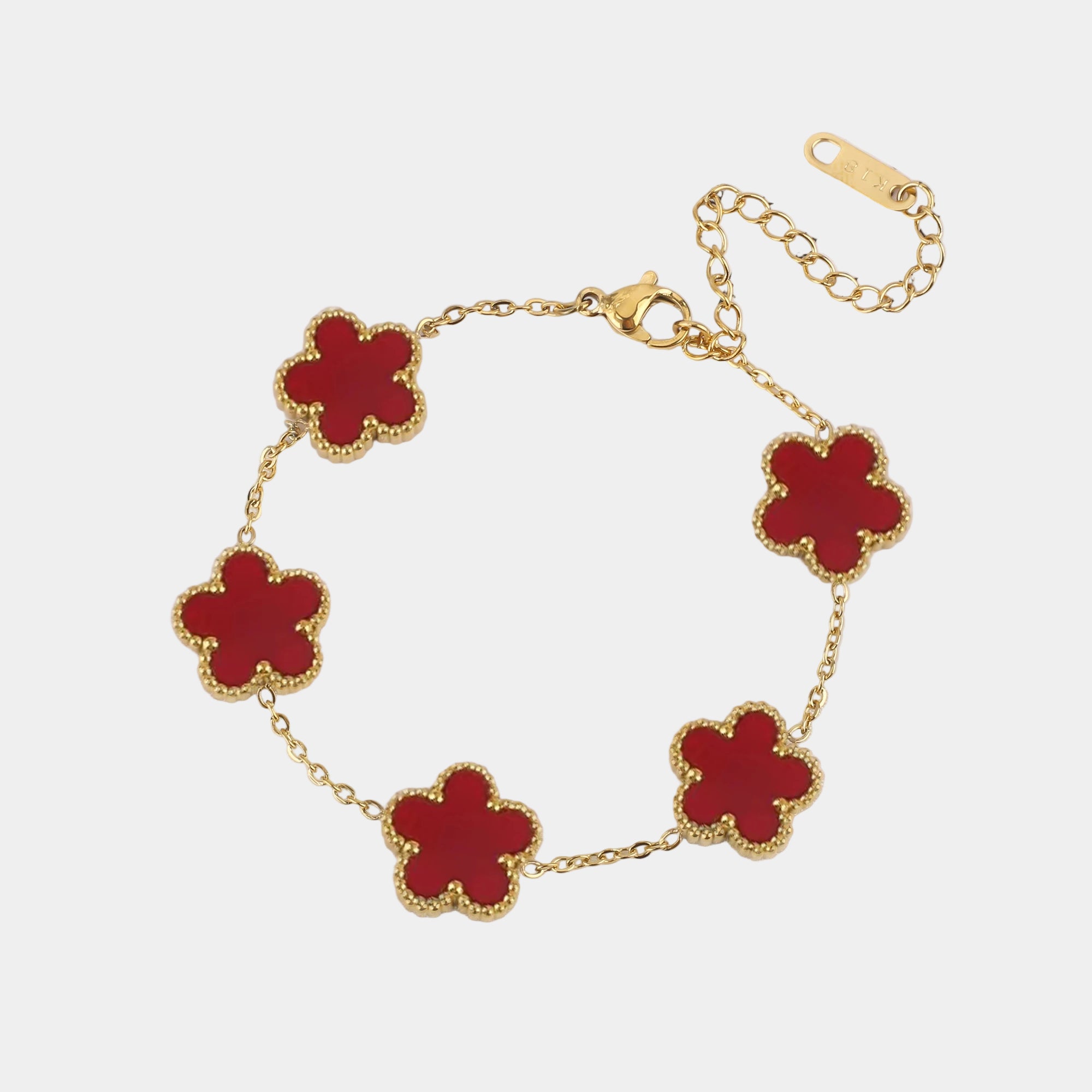 Leaf Pandent Flower Bracelet