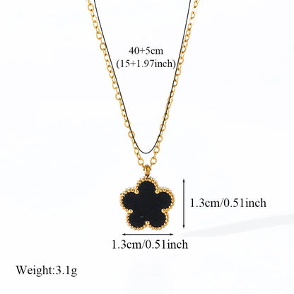 Leaf Clover Pendant Necklace