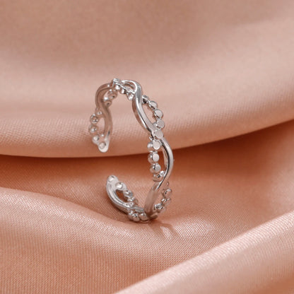 Geometric Heart Ring