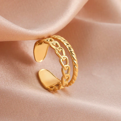 Geometric Heart Ring
