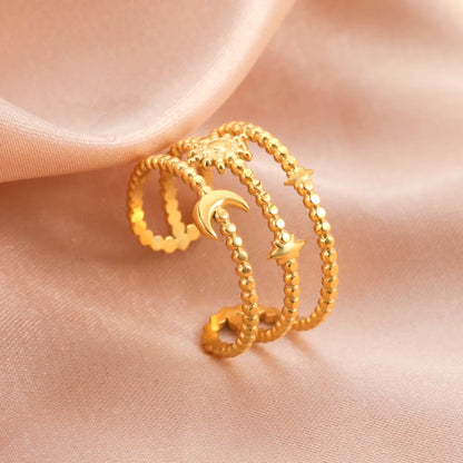 Geometric Heart Ring