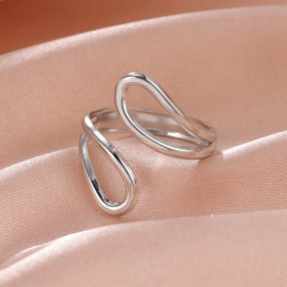 Geometric Heart Ring