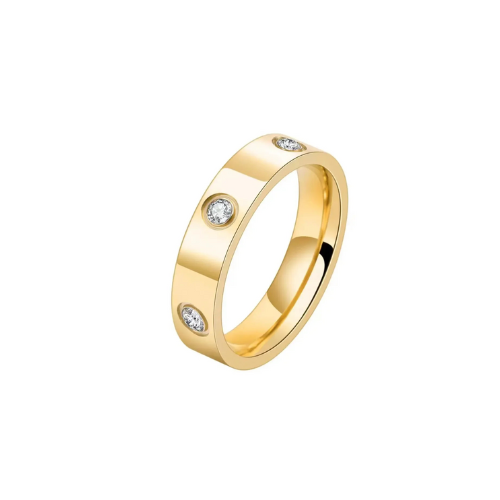 Crystal Cross Ring