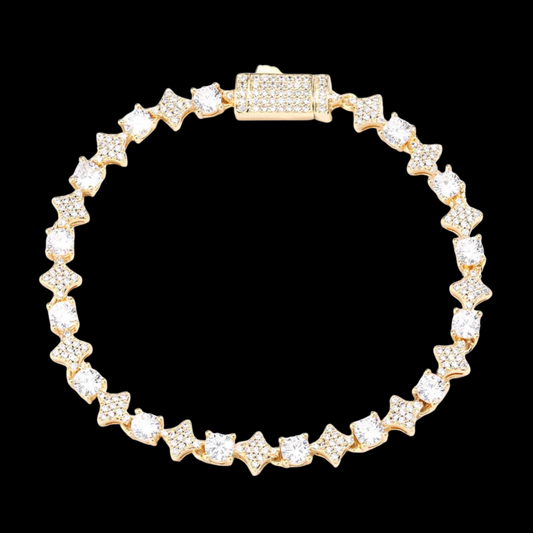 Sparkling Star Round Stone Tennis Bracelet