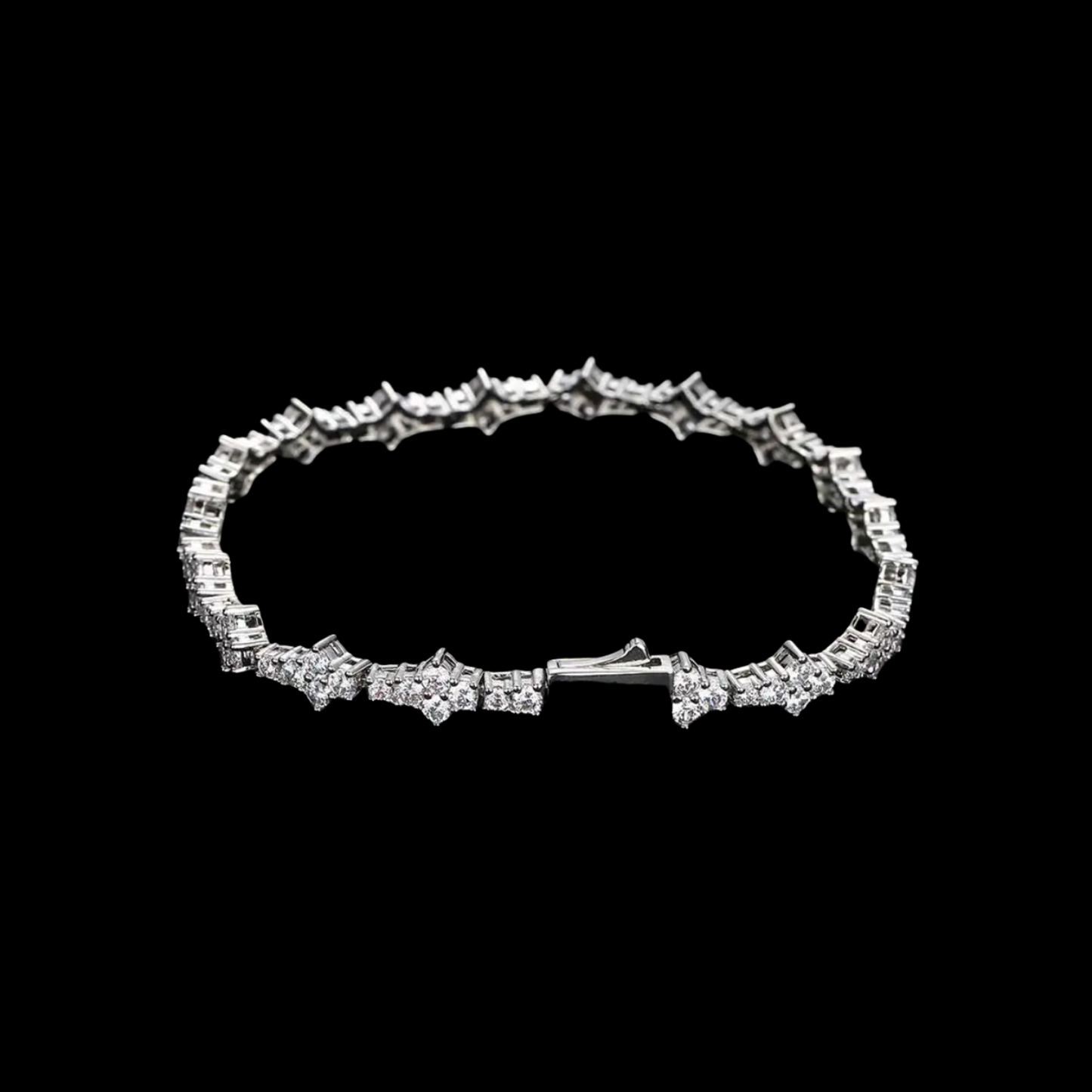 Flower Tennis Braclet